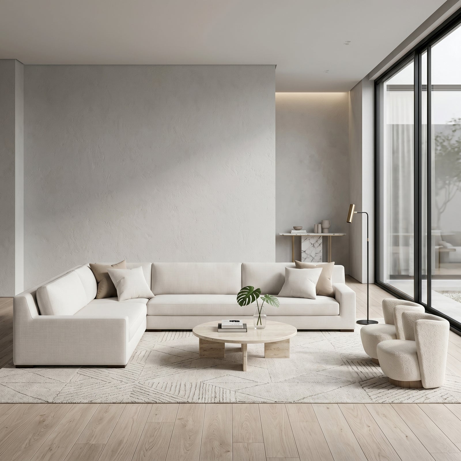 Linen L-Shape Daybed