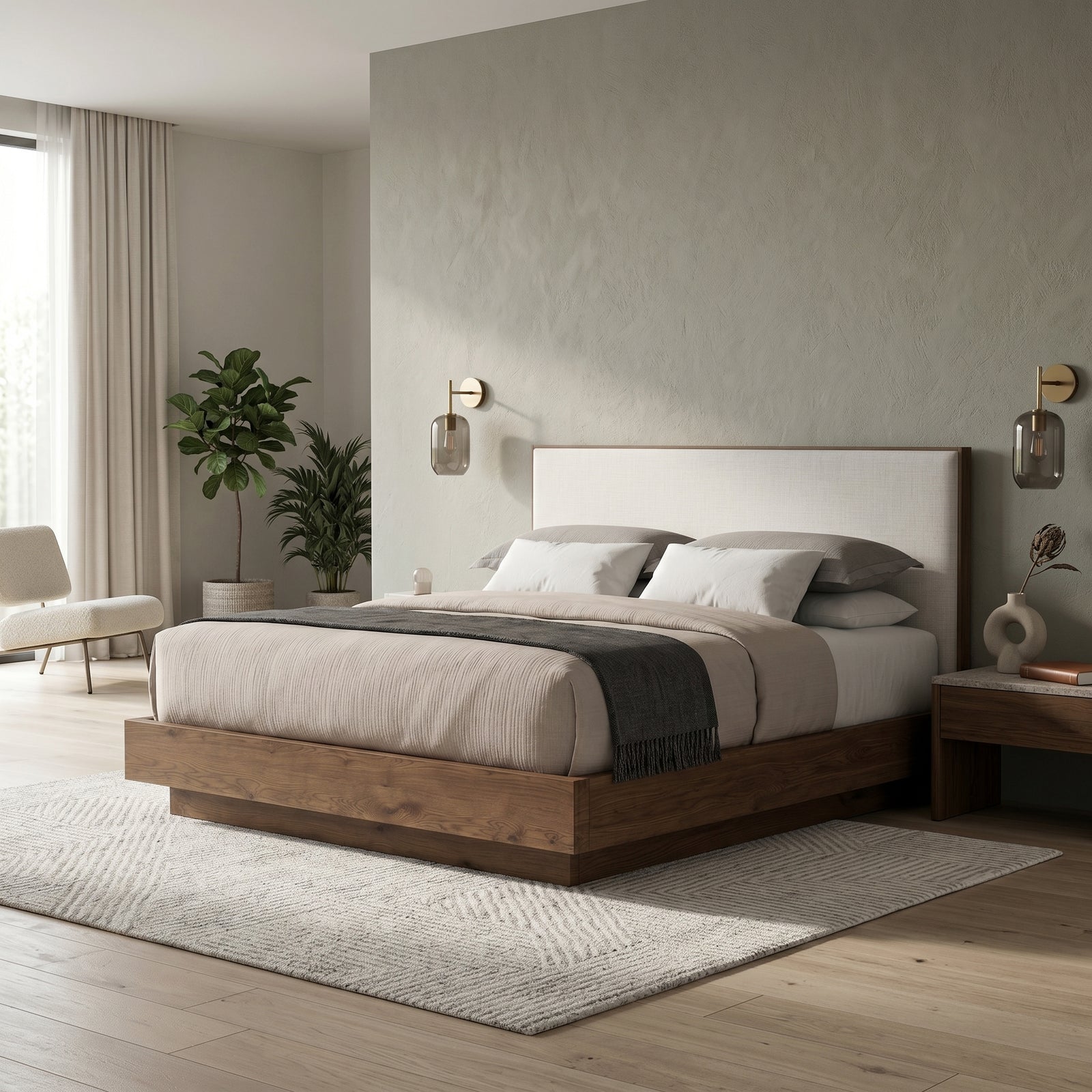 Walnut Platform Bed