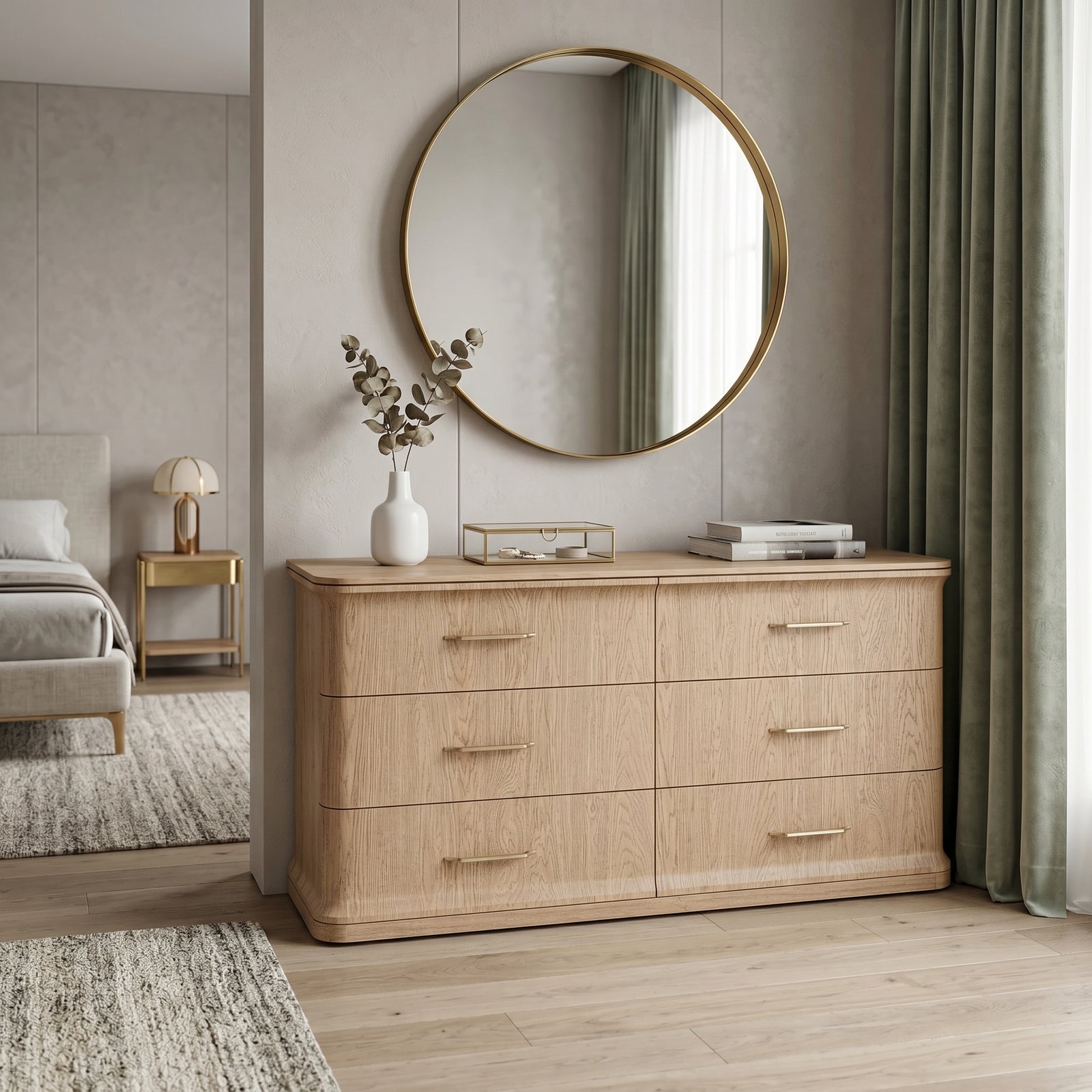Oak Fluted Dresser