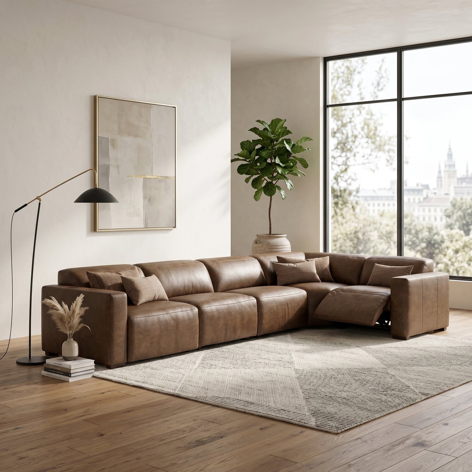 Modular Leather Sofa