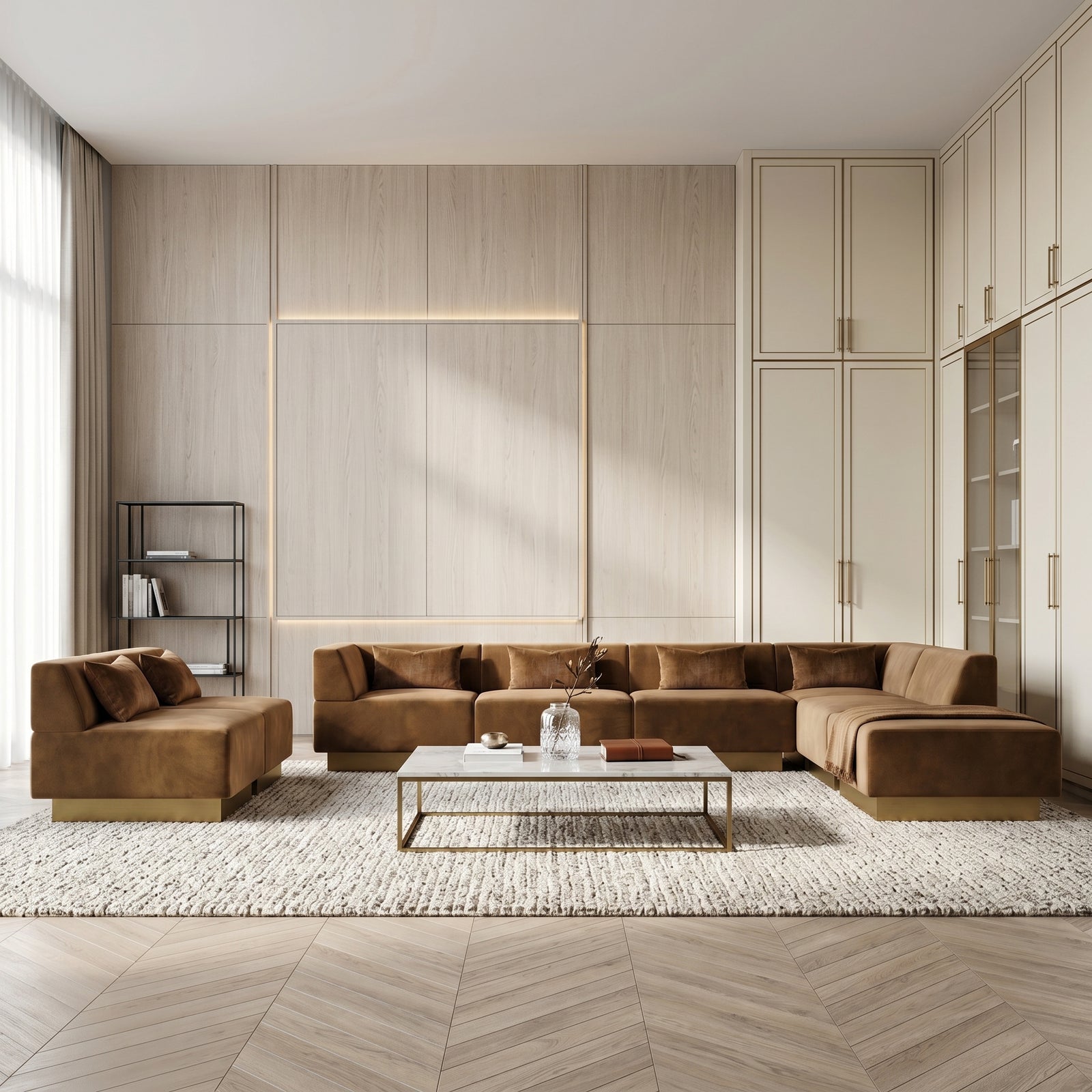 Suede Modular Daybed