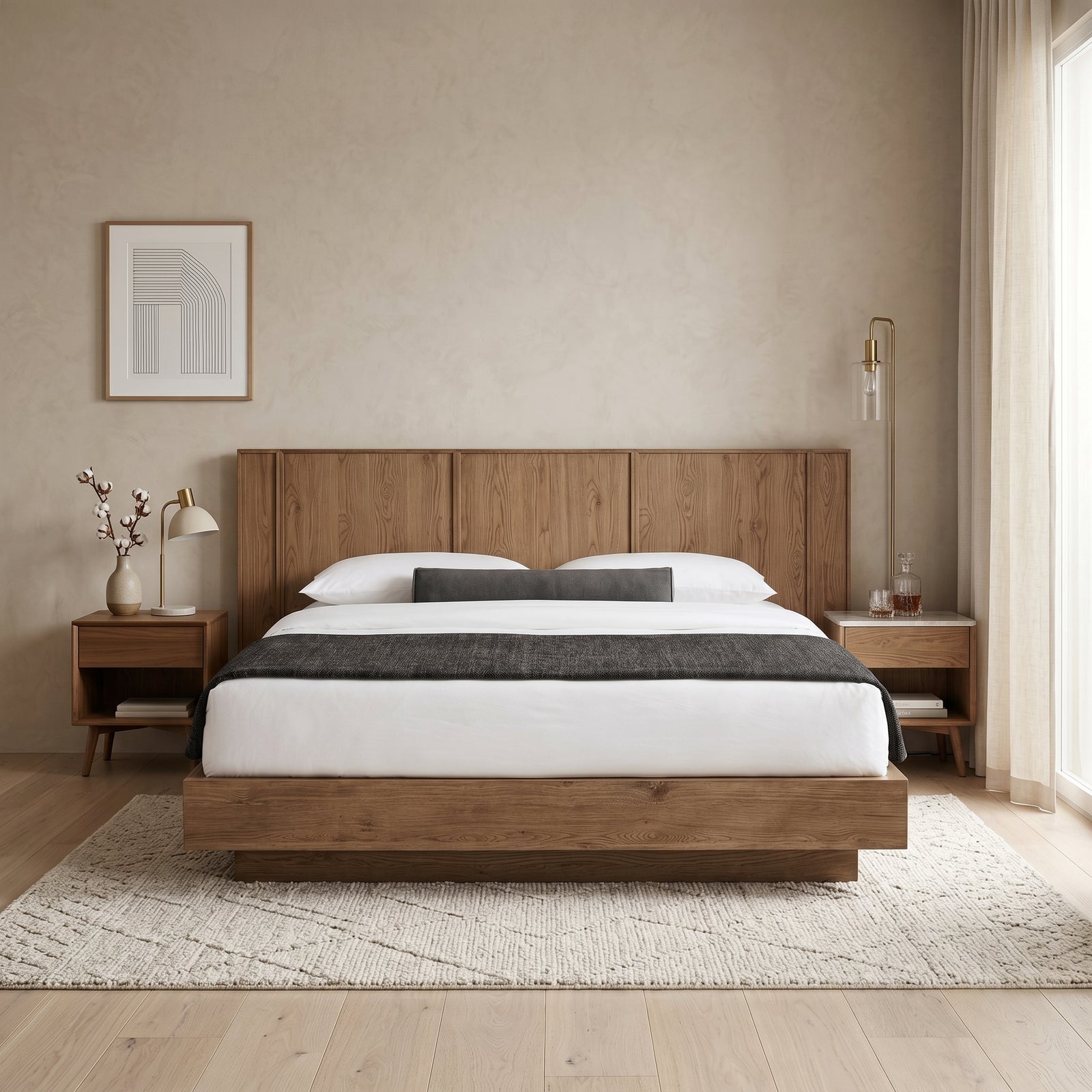 Oak Platform Bed Frame